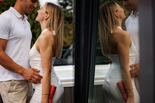 istock Young couple enjoying romantic getaway 2202039736