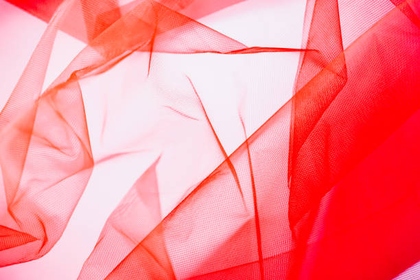 Abstract of wrinkled cloth,red background