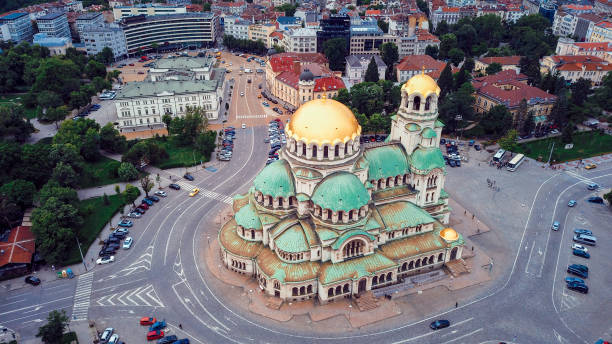 istock Alexander Nevsky Cathedral in Sofia, Bulgaria, known for its golden domes 2202041458