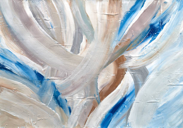 istock Abstract multicolor painting wtih grunge texture on canvas. Artwork mix brush stroke, splash color and oil, acrylic paint element. Modern contemporary art  for wallpaper background 2202047345