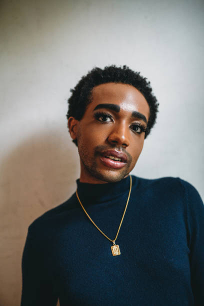 istock Portrait of a non-binary person looking at camera 2202055659