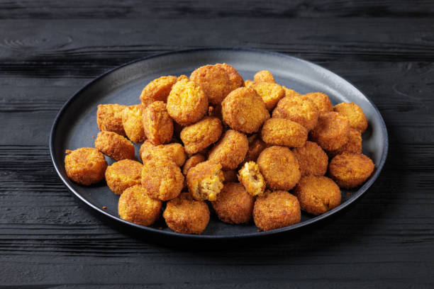 istock crunchy breaded salmon fish nuggets on plate 2202057996
