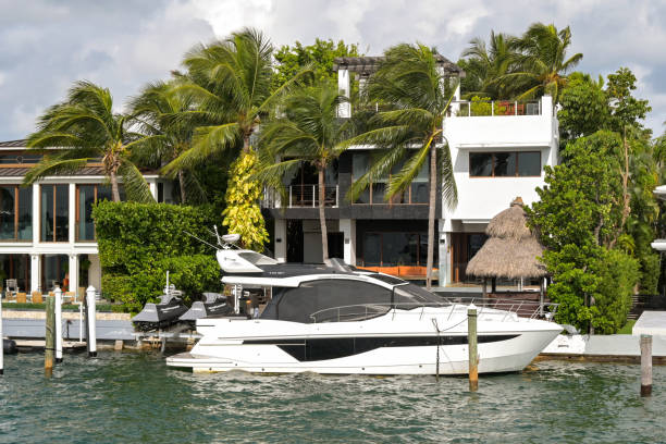 In August 2016, tourists were taking a tourboat to admire luxury villas on Star Island in Miami.