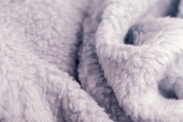 Soft fabric texture background with faux fur