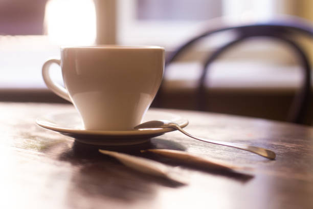black coffee in the morning