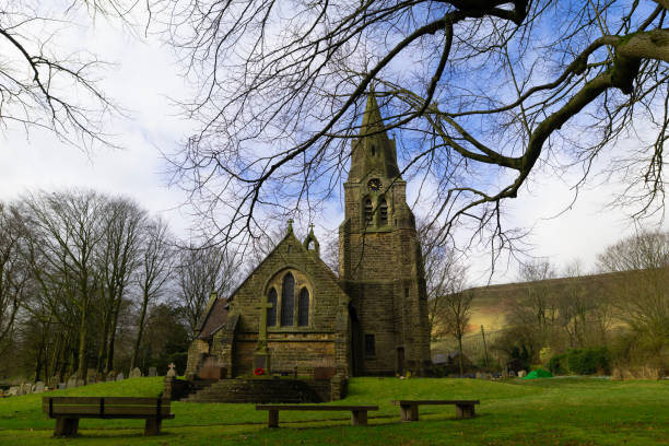 istock Edale Parish Church, in late winter. 2202084554