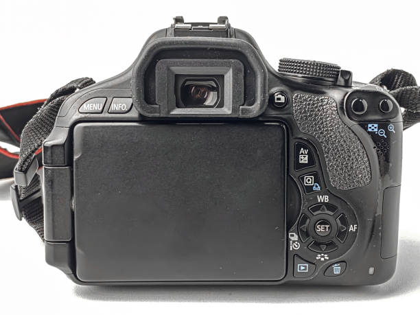 istock DSLR Camera dial and buttons. Isolated on white background 2202095877
