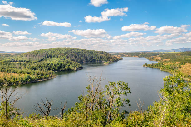 istock The Rotestein viewpoint and the Rappbode reservoir (Harz Mountains, Germany) 2202098170