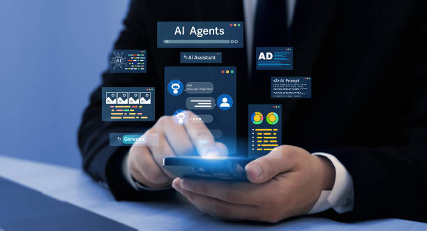 istock AI Agents and assistants.  Ai Content Generator. Interaction with the Ai assistant to solve some tasks more easily. Image generator, documents, marketing and advertising, bot writing and coding 2202106109