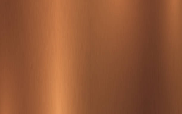 ilustrações de stock, clip art, desenhos animados e ícones de bronze metallic gradient with scratches. bronze foil surface texture effect. vector illustration - bronzeado