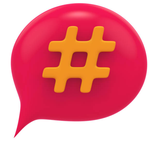 istock 3d chat balloon hashtag social media notification isolated white background 3D rendering 2202111459