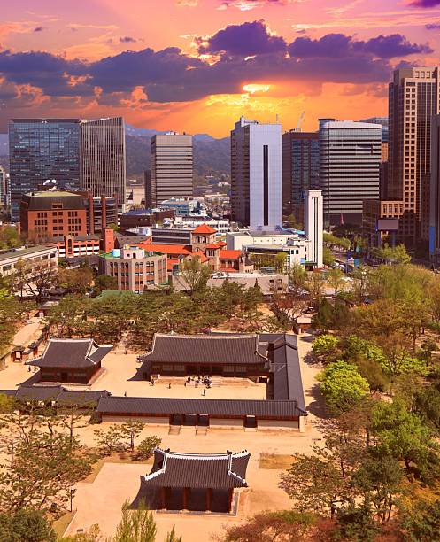 istock Seoul sunset in Korea 2202115206