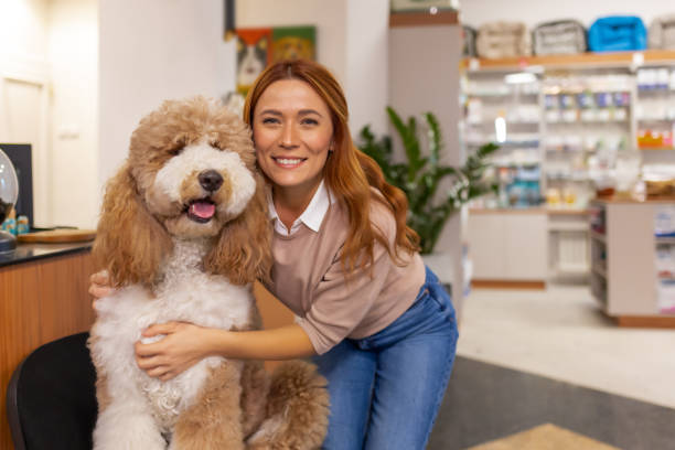 istock Pet Care and Love: A Dog and Owner at the Clinic 2202116298