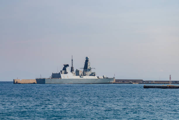 istock Rhodes Port Warship 2202117919