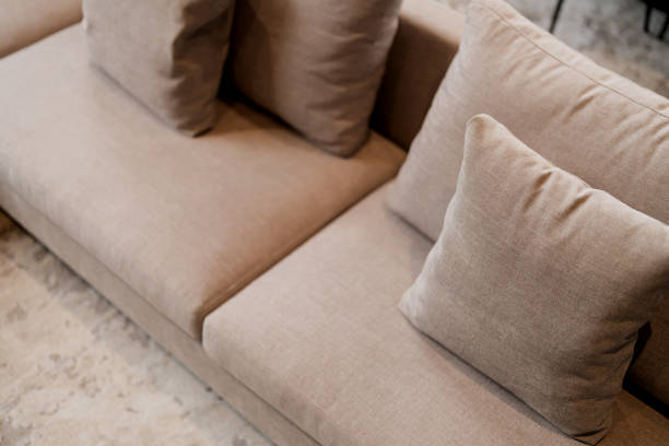 istock Home interior Abstract Design of Upholstered Pillows Home decor, interior design and luxury furniture background, sofa and pillow detail. 2202118079
