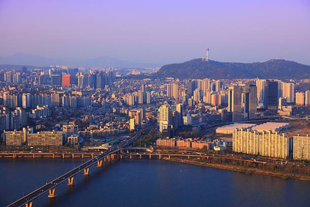 istock Seoul city sunset view 2202120270