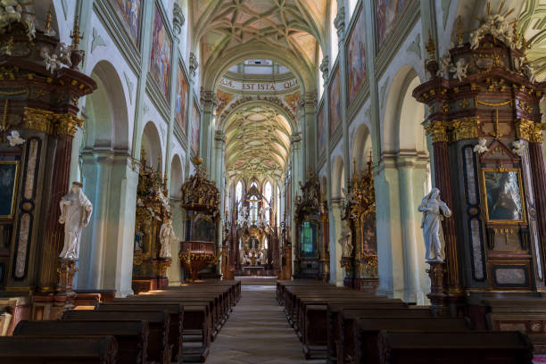 istock Benedictine Monastery in Kladruby by Jan Blazej Santini Aichel and Kilian Ignac Dientzenhofer, Plzen Region, Czech Republic 2202130200