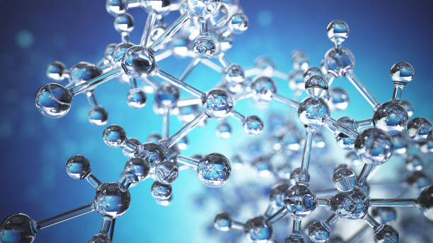 istock Transparent molecular structures with vibrant colors and intricate details 2202136086