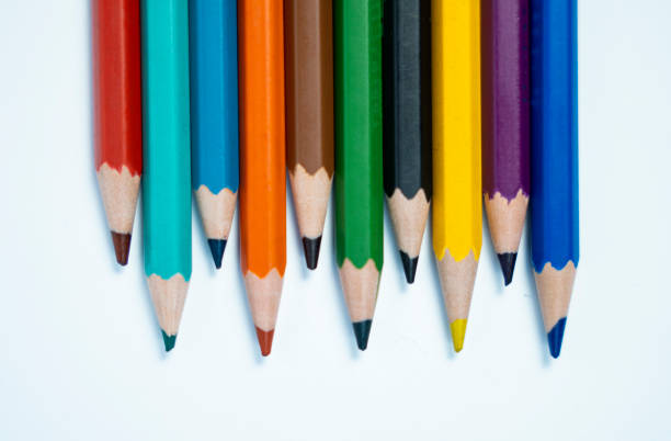 istock Pencil Colors in a Random Artistic Arrangement 2202137237