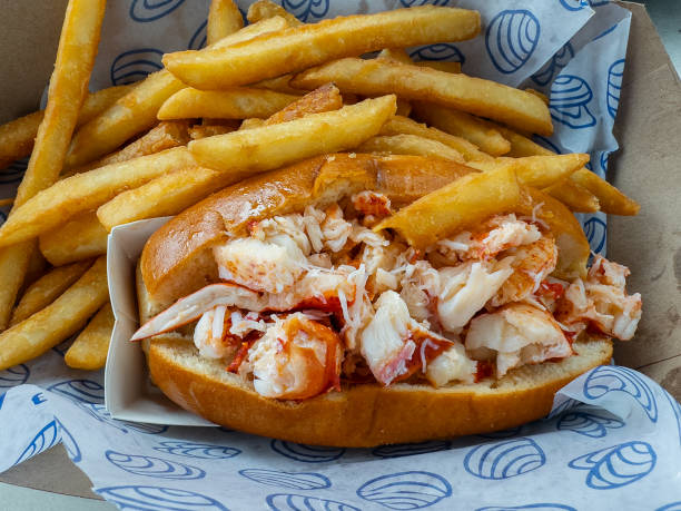 istock Lobster Roll and French Fries 2202137466