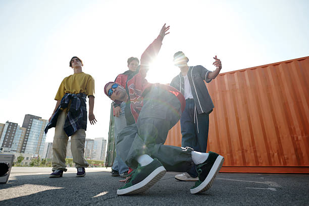 istock Capturing Vibrant Energy of Urban Dance Crew Performing 2202139667