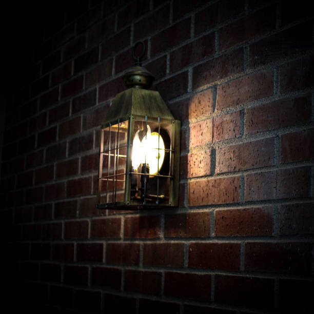 close up of Old-fashioned lantern