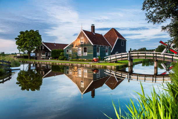 istock Dutch house at Zaanse Schans windmill village 2202142849