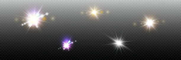 ilustrații de stoc cu efecte de lumină vectorială. set de efecte de lentile cu lumină albă pe fundal transparent. lumină solară vectorială transparentă pentru design web și ilustrații. - betelgeuse
