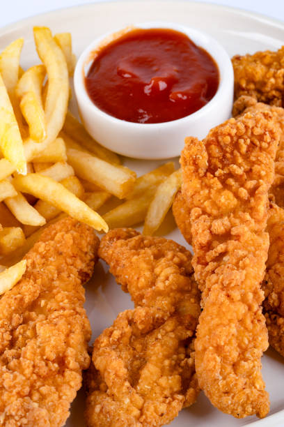 istock Chicken tenders. Fried chicken breast strips 2202145217