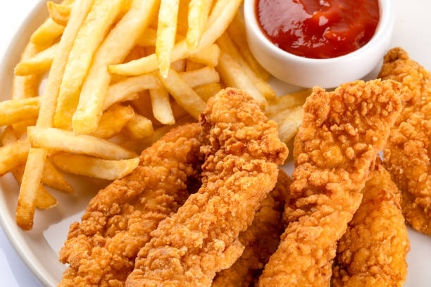 istock Chicken tenders. Fried chicken breast strips 2202145236