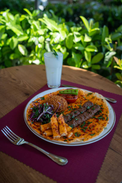 istock Traditional Turkish Kebab in a Cozy Restaurant 2202145317