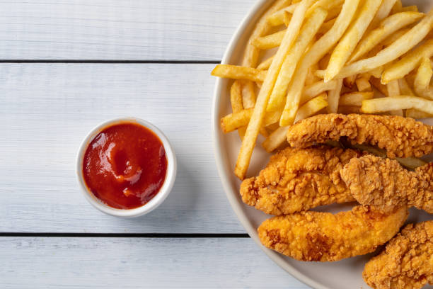 istock Chicken tenders. Fried chicken breast strips 2202145340