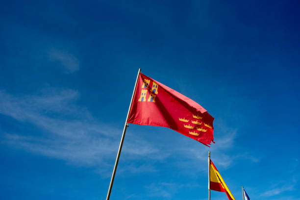 Flags of different autonomous communities of Spain
