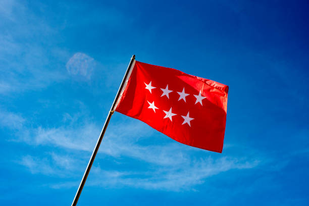 istock Flags of different autonomous communities of Spain 2202147081
