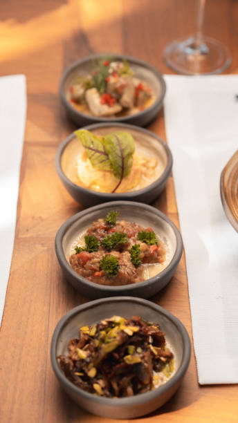 istock Delicious Turkish Meze Selection on a Wooden Table 2202149741