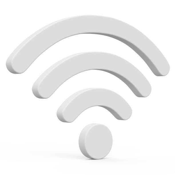 istock Wifi wireless network grey colorful 3d icon symbol isolated white background 2202152693