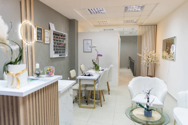 istock Interior of a modern beauty salon 2202157015