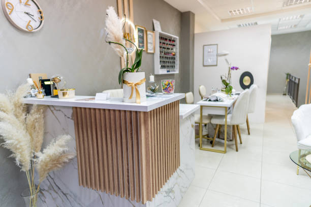 istock Interior of a modern beauty salon 2202157033