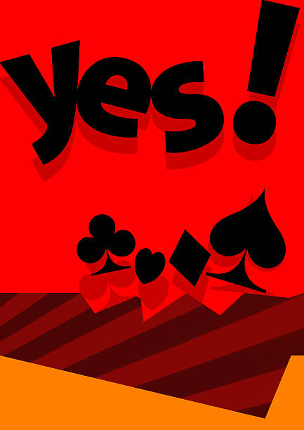 Poster illustrating luck and winning in games of chance
