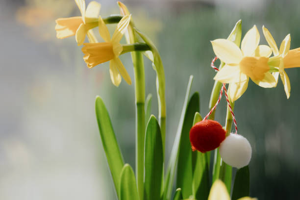 Flower arrangement in the garden