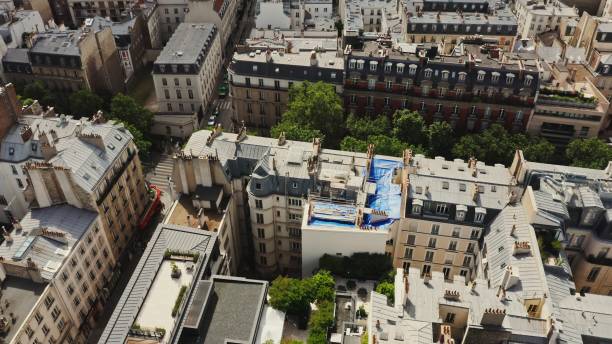 istock Cityscape of Paris from a bird's eye view 2202174201