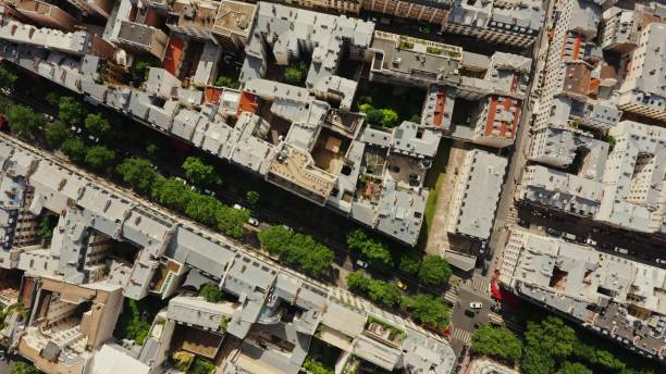 istock Cityscape of Paris from a bird's eye view 2202174229