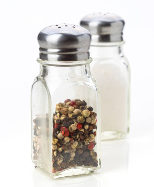 istock Salt and pepper shakers placed on a table for seasoning dishes 2202178491