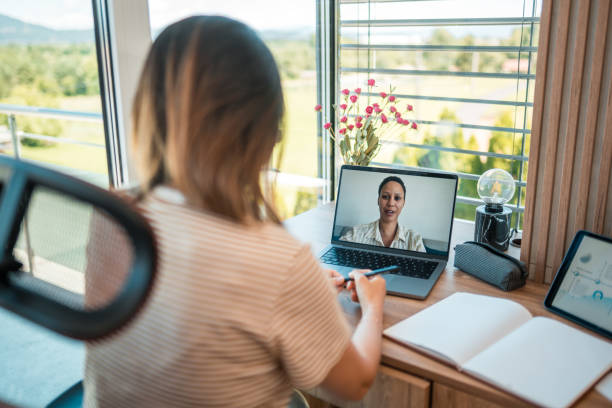istock Successful Young Asian Female Virtual Assistant Working From Home Office 2202186361