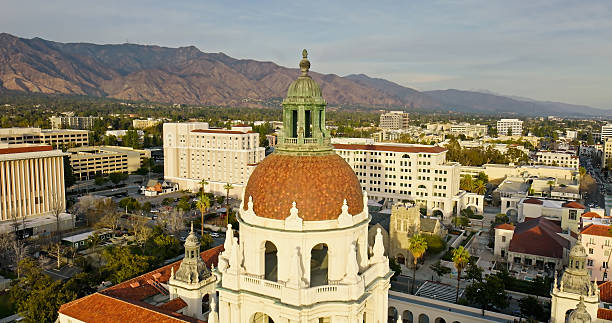 istock High Angle Close Up of Pasadena City Hall - Day 2202190655