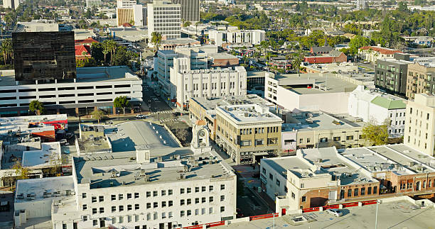 istock High Angle Drone Shot of Downtown Santa Ana, CA 2202192825