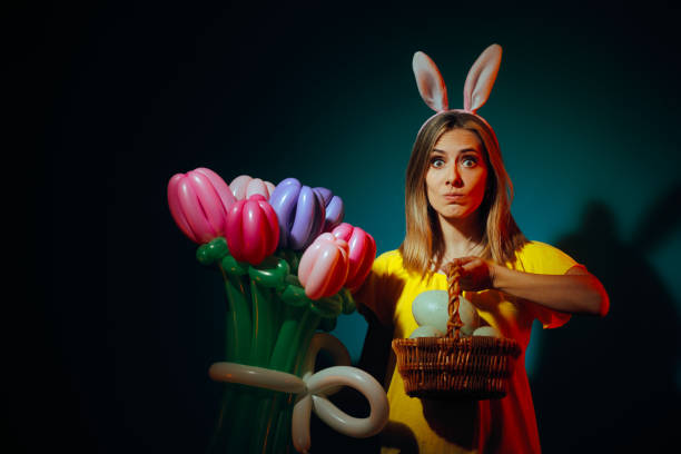 Confused lady thinking about the traditional springtime holidays