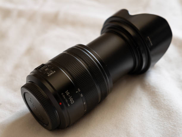istock Camera lens close-up studio equipment indoor detailed view artistry 2202198399