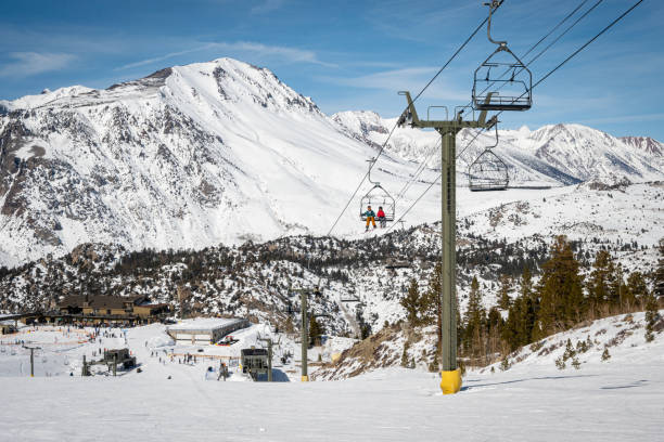 A pair of skiers enjoy a run.Please see my Aspen/Snowmass lightbox: