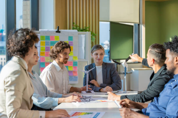 istock Startup Team Develops Portable Wind Turbine Prototype for Investor Funding 2202203198